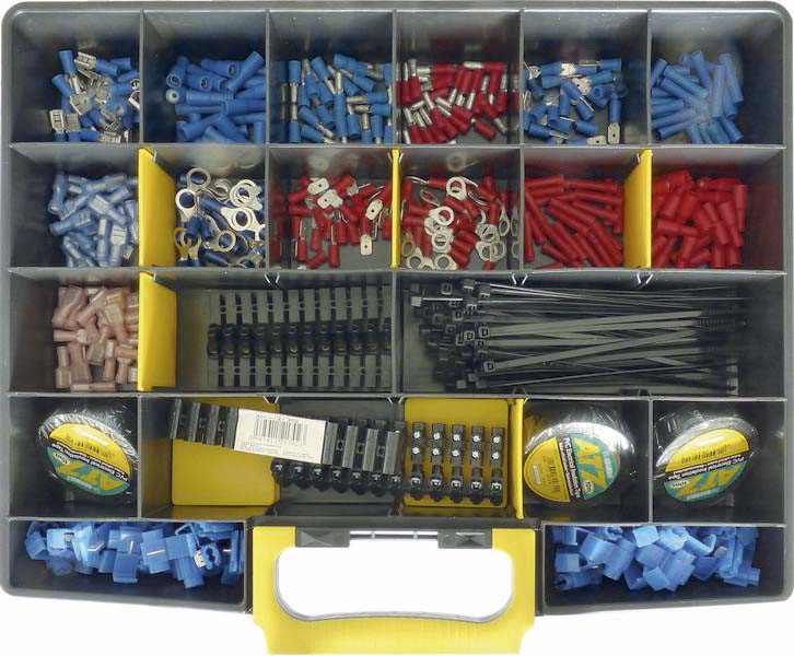 Cosse isolée type électricité automobile - coffret de 485 pcs SODELEC - 16798