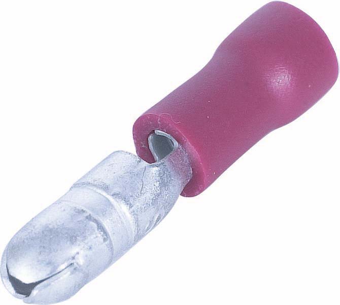 100 cosses cylindriques m4 rouge - 16838100