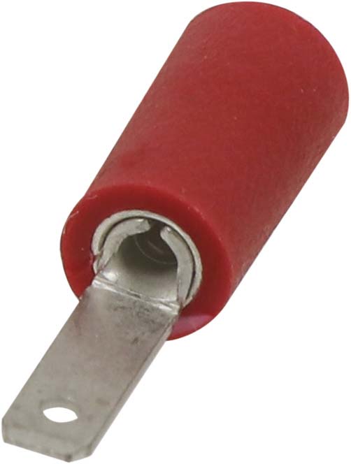 100 cosses plates males isolees rouges 28x05 en blister - 16880100