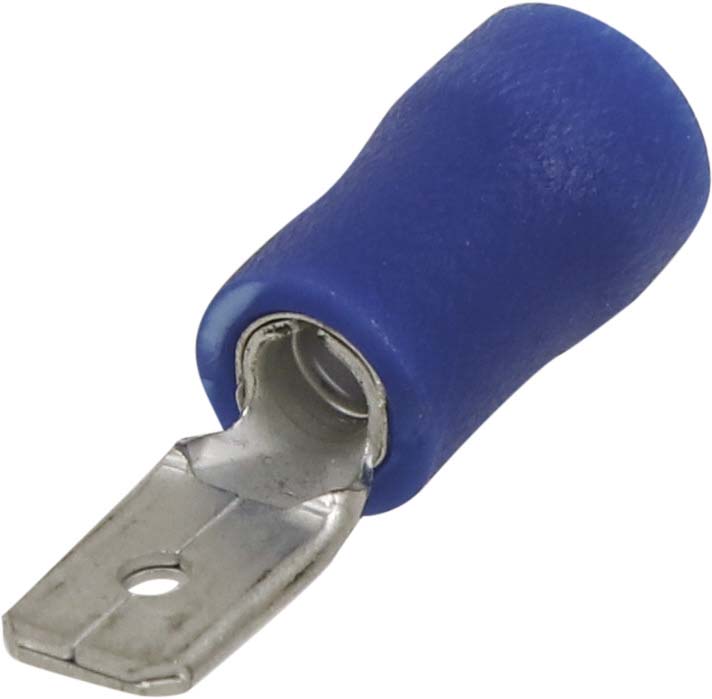 10 cosses plates males 48x08mm bleues en blister - 1688510