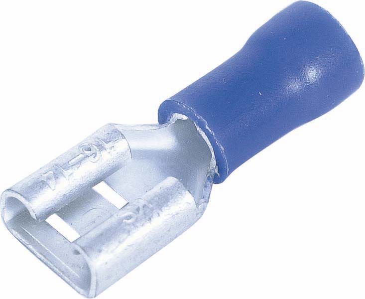 10 cosses clip femelle 28x05mm bleu/blister - 1698910