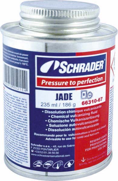 Colle vulcanisante à froid pour emplâtre - bidon de 225g sans pinceau SCHRADER - 17028