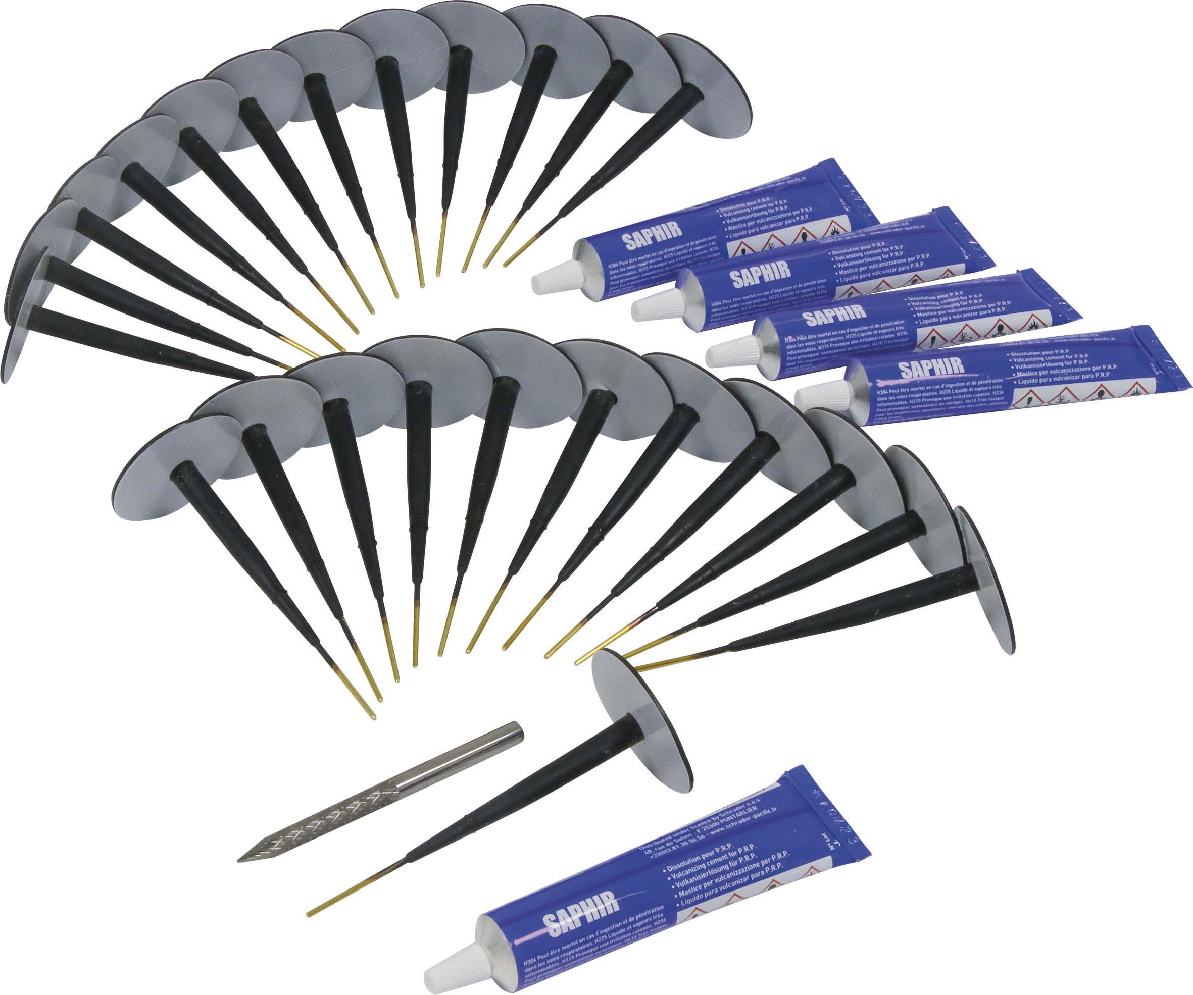 Kit de reparation tubeless 30 pcs SCHRADER - 17039