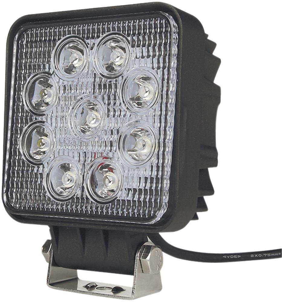 Phare de travail carre 9 led 27w 1800 lumens SODIFLASH - 17073