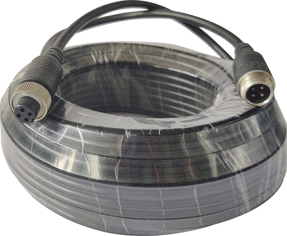 Câble 20m avec connecteur male 4 broches pour caméra de recul/écran vidéo SODIFLASH - 17218