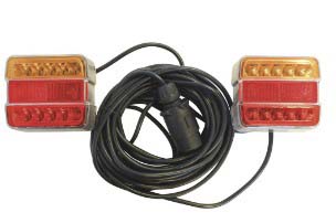 Kit signal.magnet.12m a led entre feux 2.5m blanc/rouge SODIFLASH - 17230