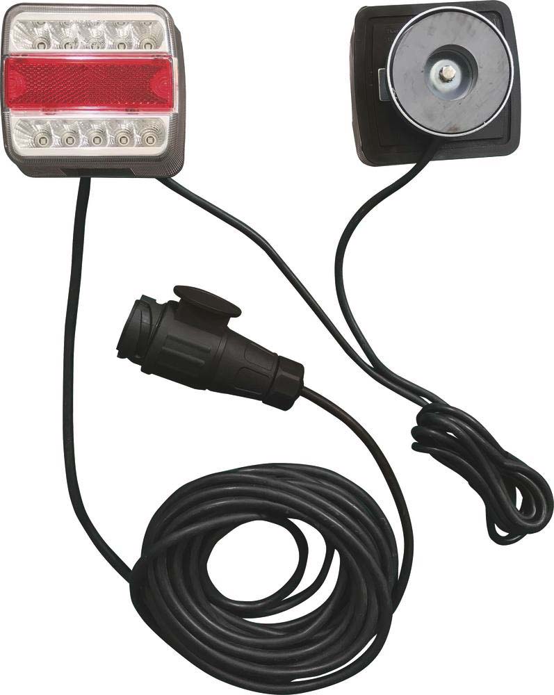Kit de signalisation arrière led 12v 7,5m magnétique avec fiche 13 plots SODIFLASH - 17240