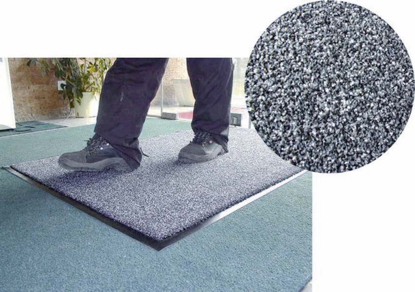 TAPIS PASSAGE MOYEN GRIS PVC 90X150CM -17265