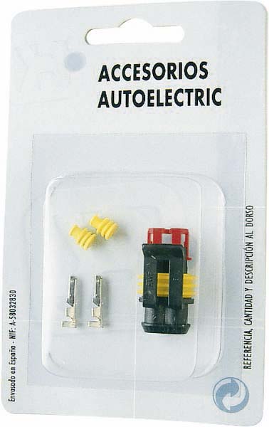 Connecteur étanche femelle complet 2 voies - SODELEC - 17374