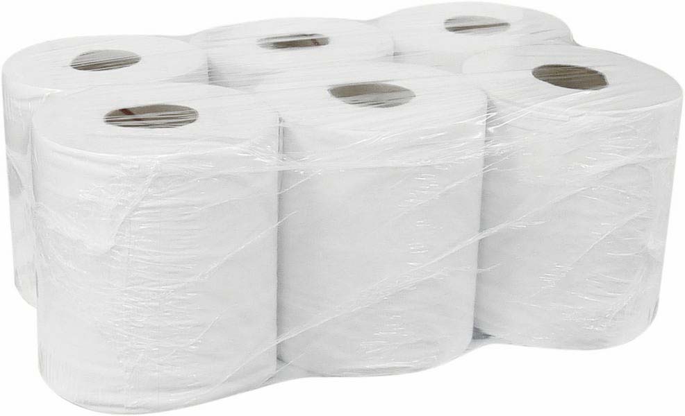 Lot de 6 bobines ouate blanche 450 format 195x300mm - KARZHAN - 17506