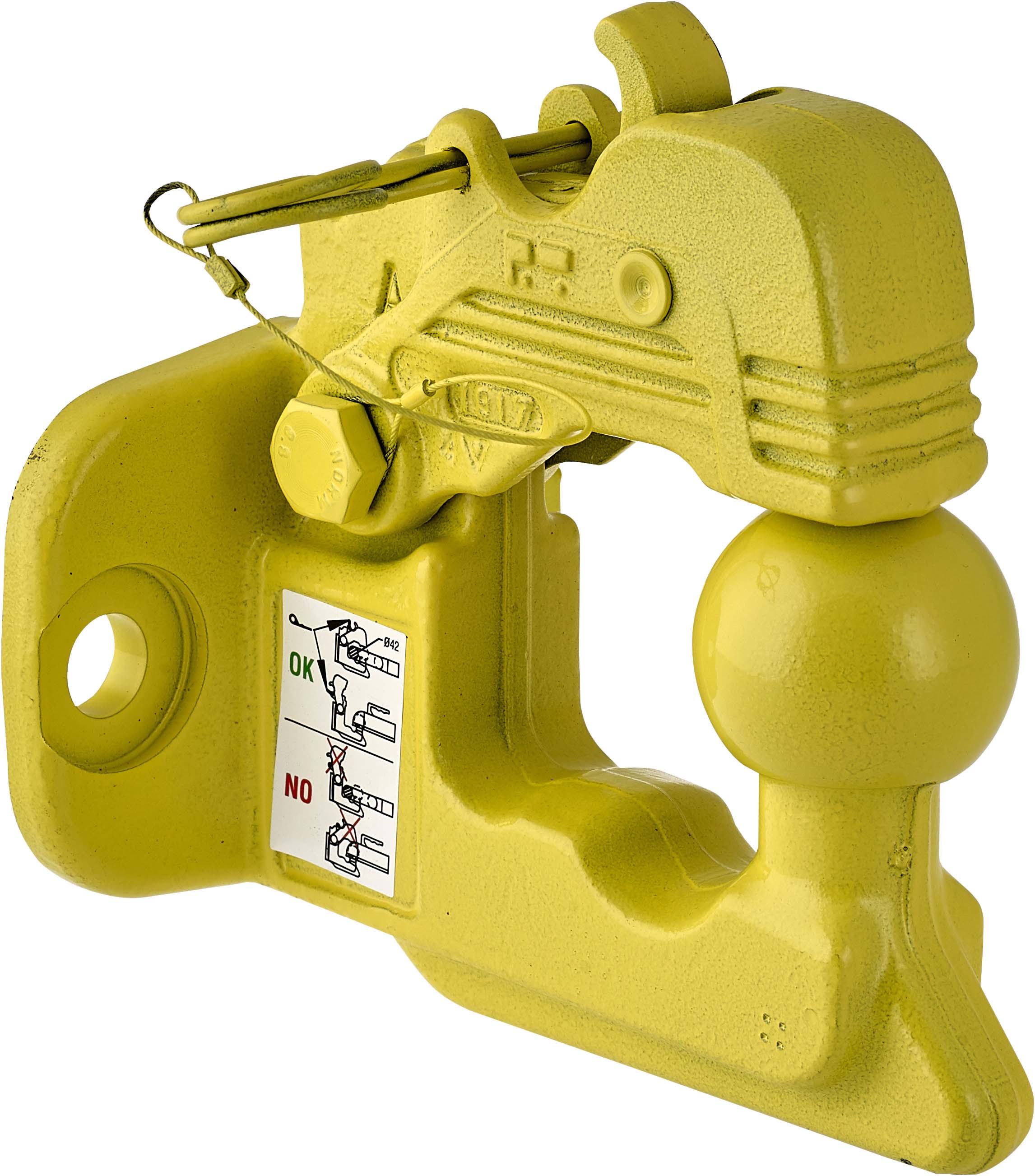 Crochet mixte 3t5 2 trous diam 17 entraxe 90 POMMIER - 17565