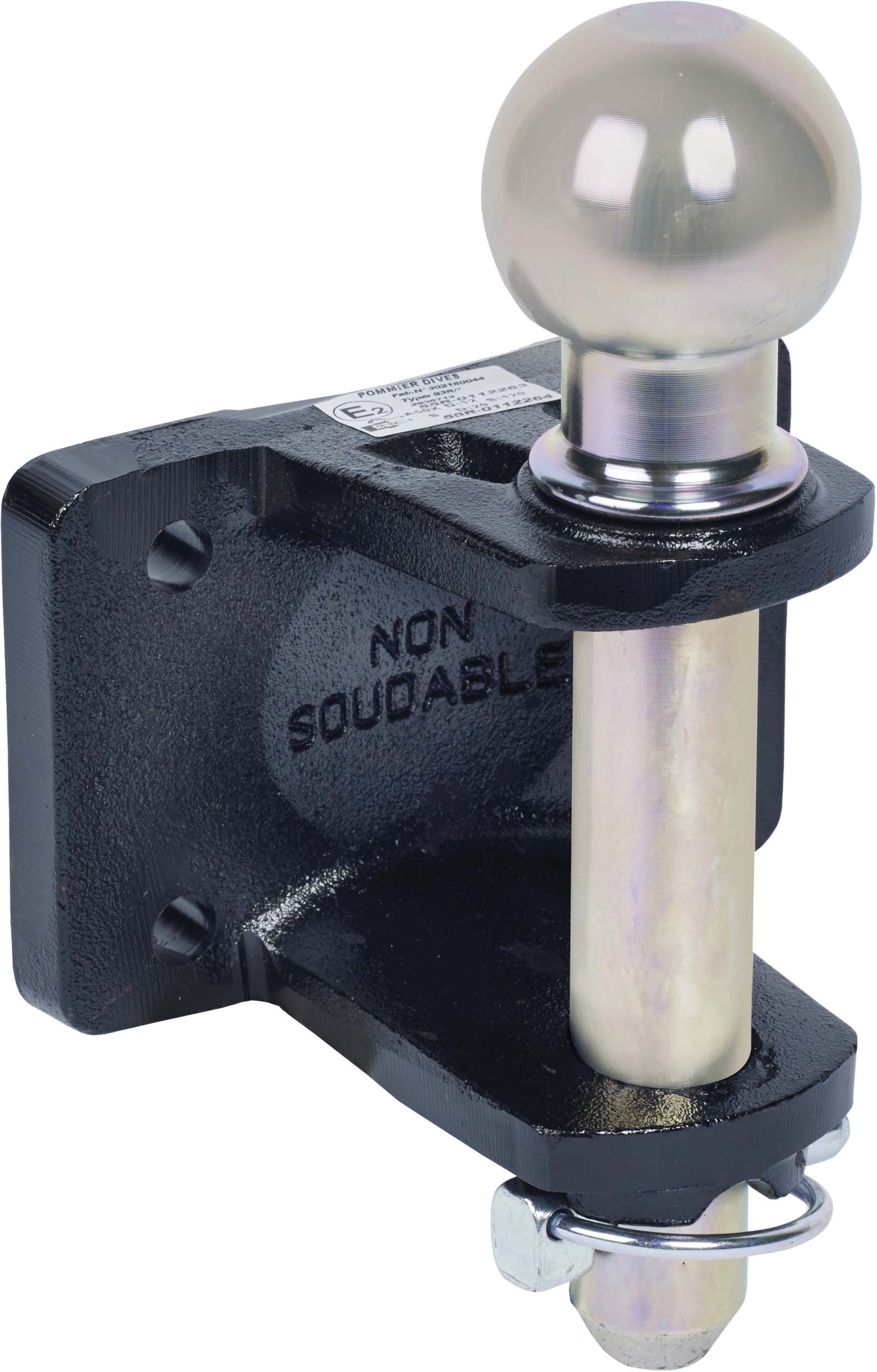 Chape mixte 3t5 2 trous diam 17 entraxe 90 (avec visserie) POMMIER - 17576