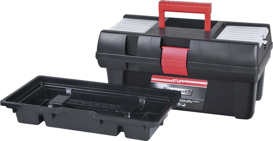 Boite rangement pvc noir 'stuff' 41.5x22.6x20 - 17592