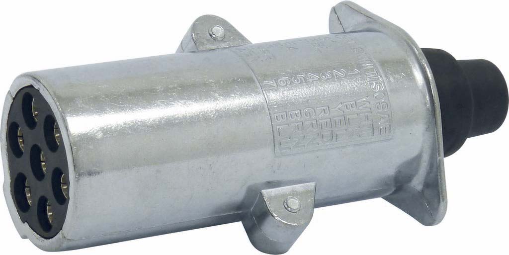 Fiche 24v 7p/n en aluminium SODELEC - 17612