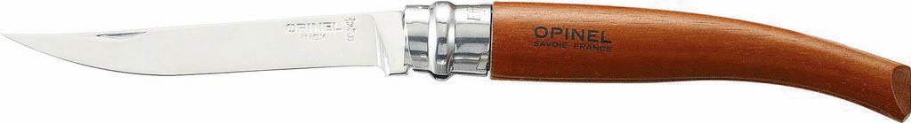 Couteau N°8 avec lame éfilée et bague de sécurité manche en padouk OPINEL - 17630