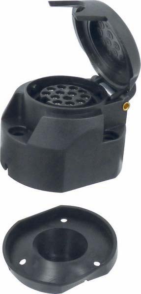 Socle femelle - 13 broches, 12V - SODELEC - 17636