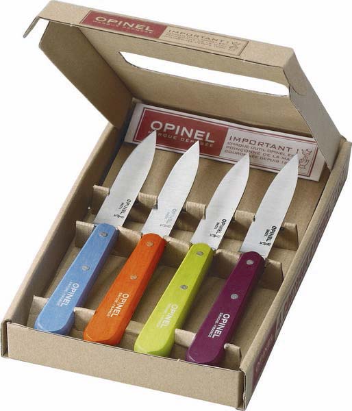 Coffret 4 couteaux office acidules OPINEL - 17649