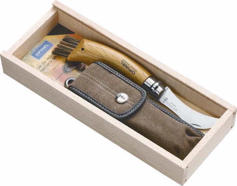 Plumier couteau champignon en hetre + etui OPINEL - 17650