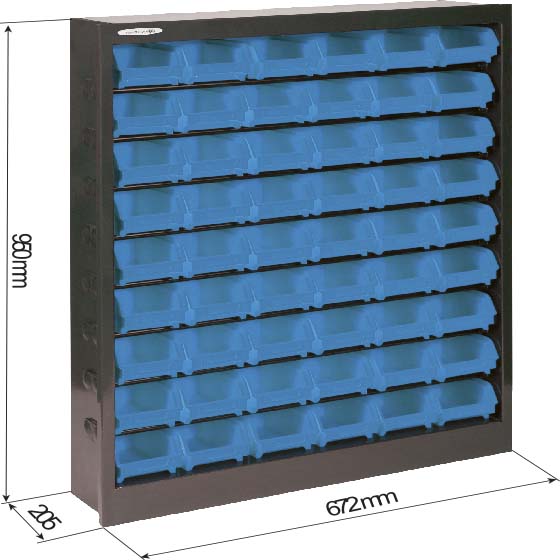 Armoire metallique 114 boites a bec 672x205x1900 - 17728