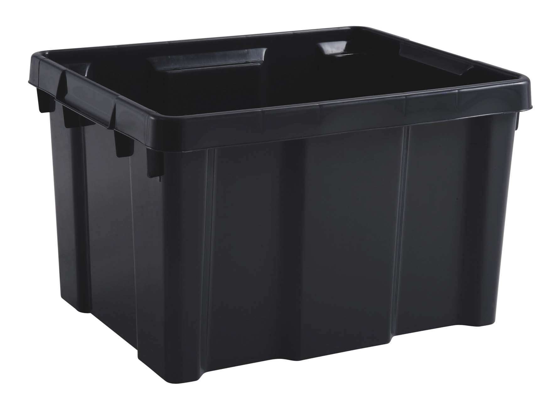 Bac de rangement renforcé gris 30L 433X342X263mm EDA - 17735