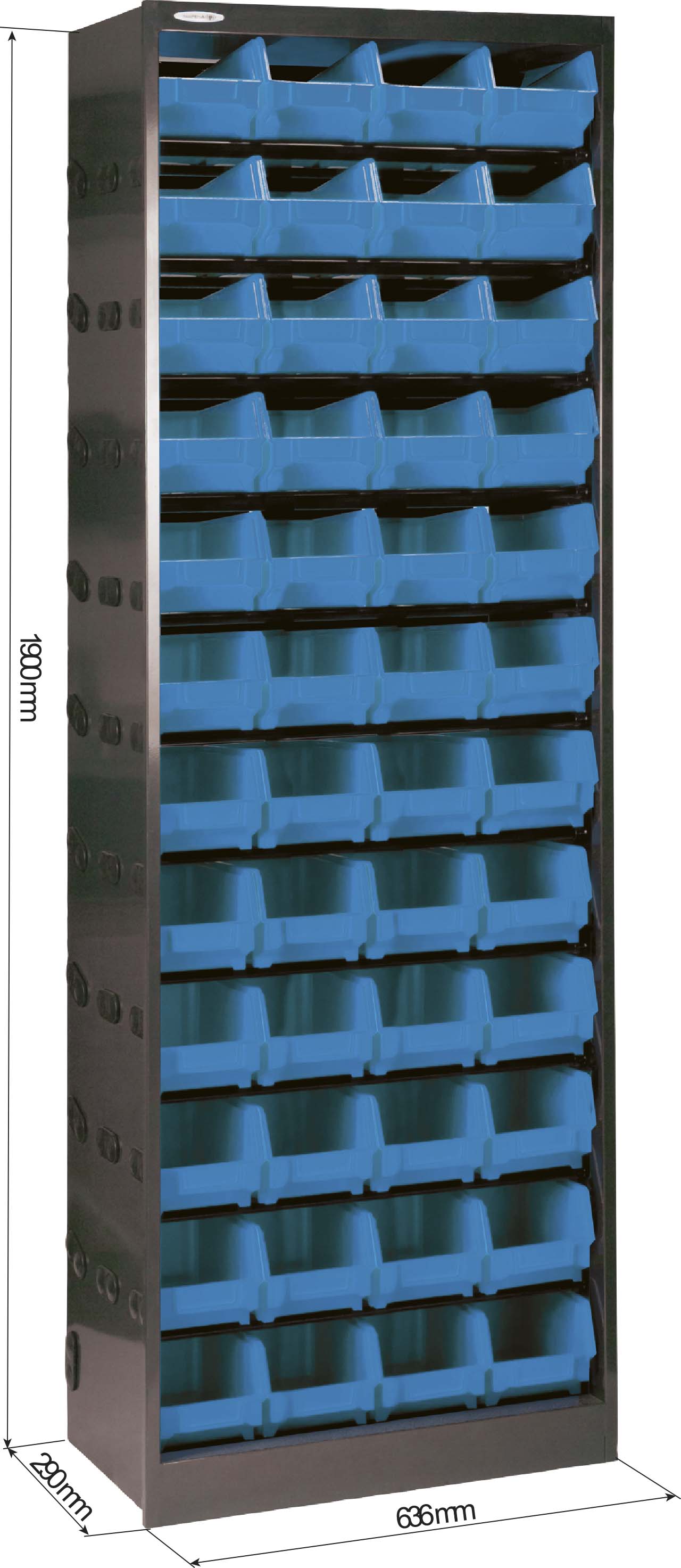Armoire metallique 48 boites a bec 636x290x1900 EDA - 17751