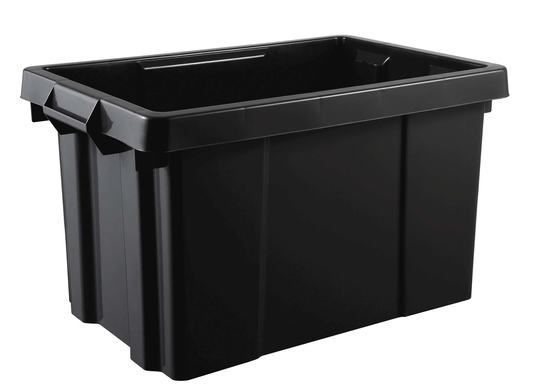 Bac de rangement renforcé gris 54L 600x392x334mm EDA - 17755