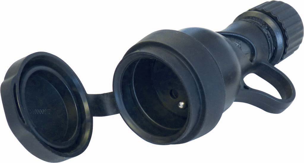 Prise femelle caoutchouc 2p+e 16a ip44 FANTON - 17917
