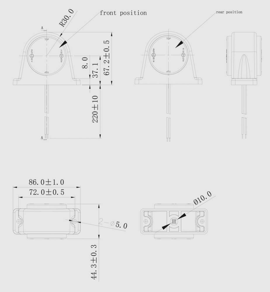 Feu de gabarit led SODIFLASH - 17946