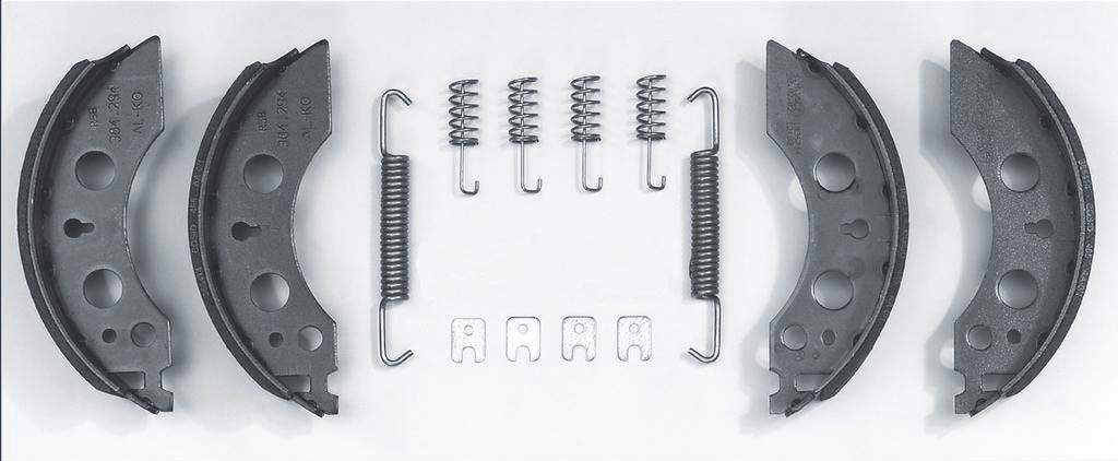 Kit 4 machoires + ressorts pour frein 1635/1636/1636g/1637 ALKO - 18096