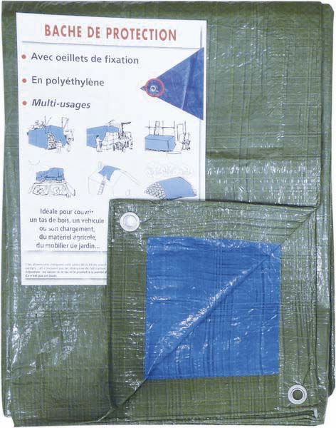 Bache de couverture 2m x 3m 80gr - 18300