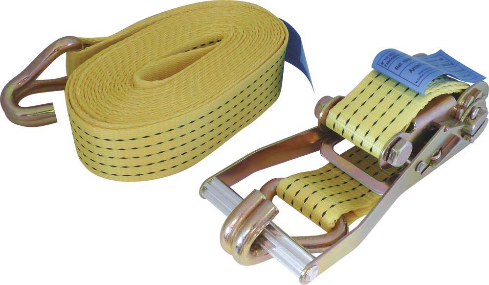 Sangle d'arrimage à cliquet séparé 50mm 7,5T 8m doigts soudés DRAKKAR - 18388