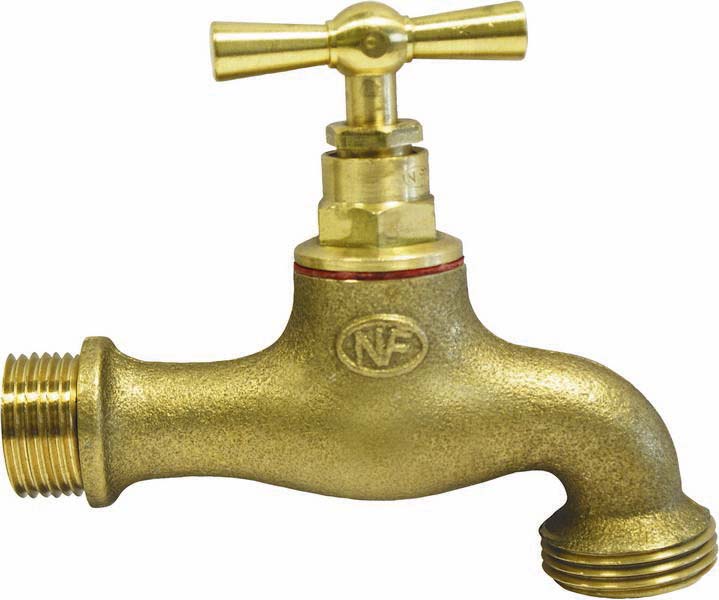 Robinet de jardin a clapet (sans raccord au nez) entree et sortie 20x27 BOUTTE - 18793