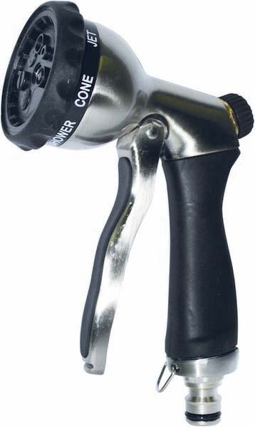 Pistolet metal brosse avec pomme 7 fonctions BOUTTE - 18921