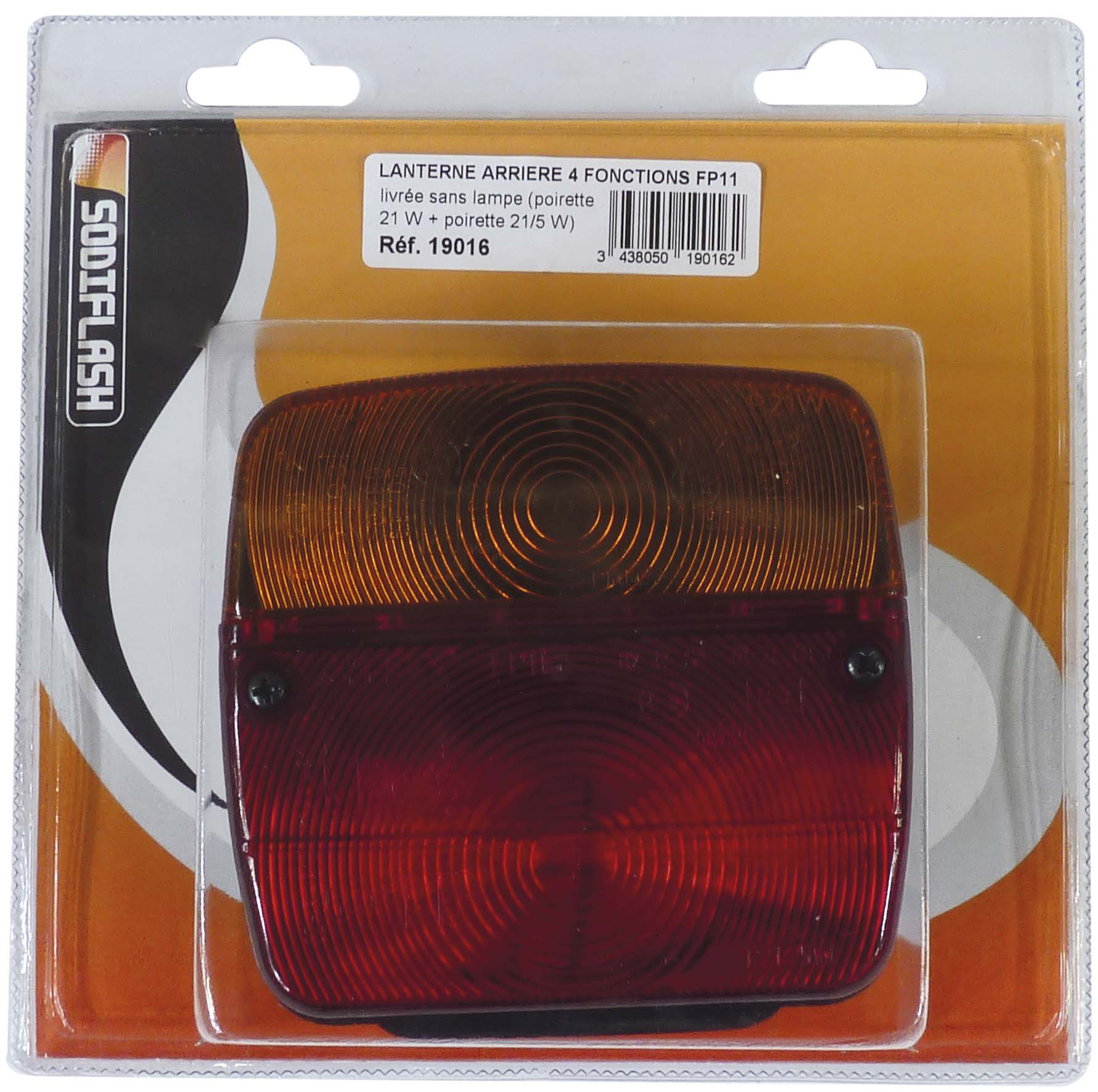 LANTERNE**FP11**CARREE 4 FONCTIONS/COQUE -19016