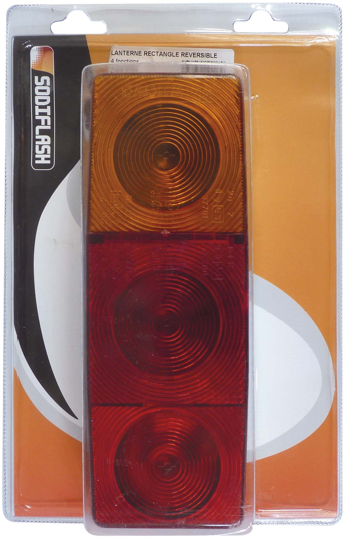 Lanterne 4 fonctions rectang. 2703/coque - 19017