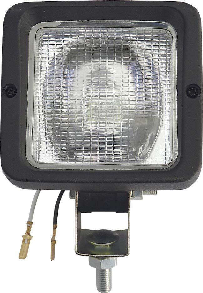 Phare de travail carre sortie 2 cosses / coque - 19101