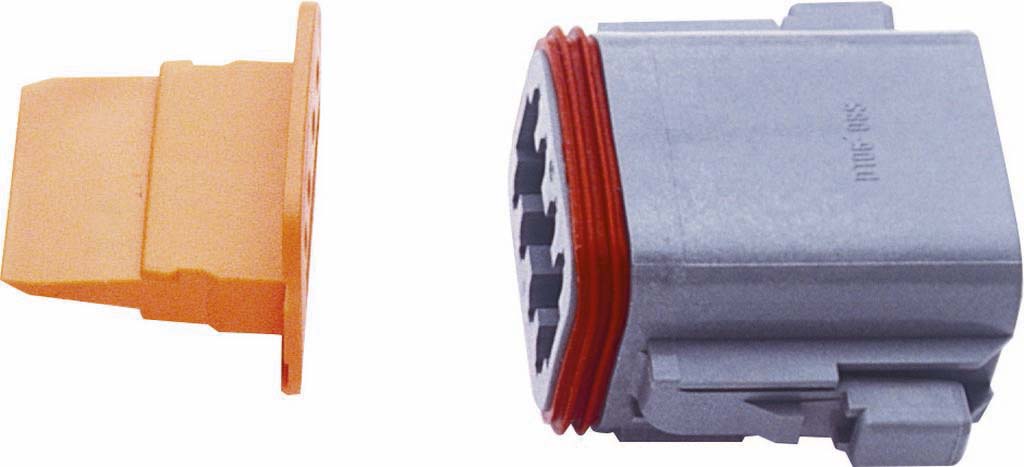 KIT 1 CONNECTEUR FEMELLE 8 VOIES SERIE DT - ETANCHE - 19510