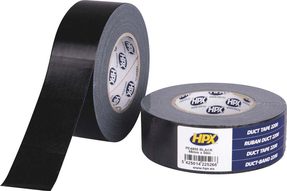 Ruban adhésif/toile américaine noir 0,20x48mm 50m HPX - 20405