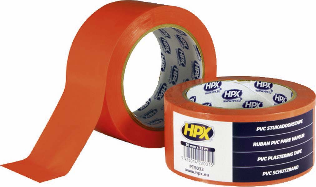 Adhesif pvc par vapeur orange 50mmx33m HPX - 20411
