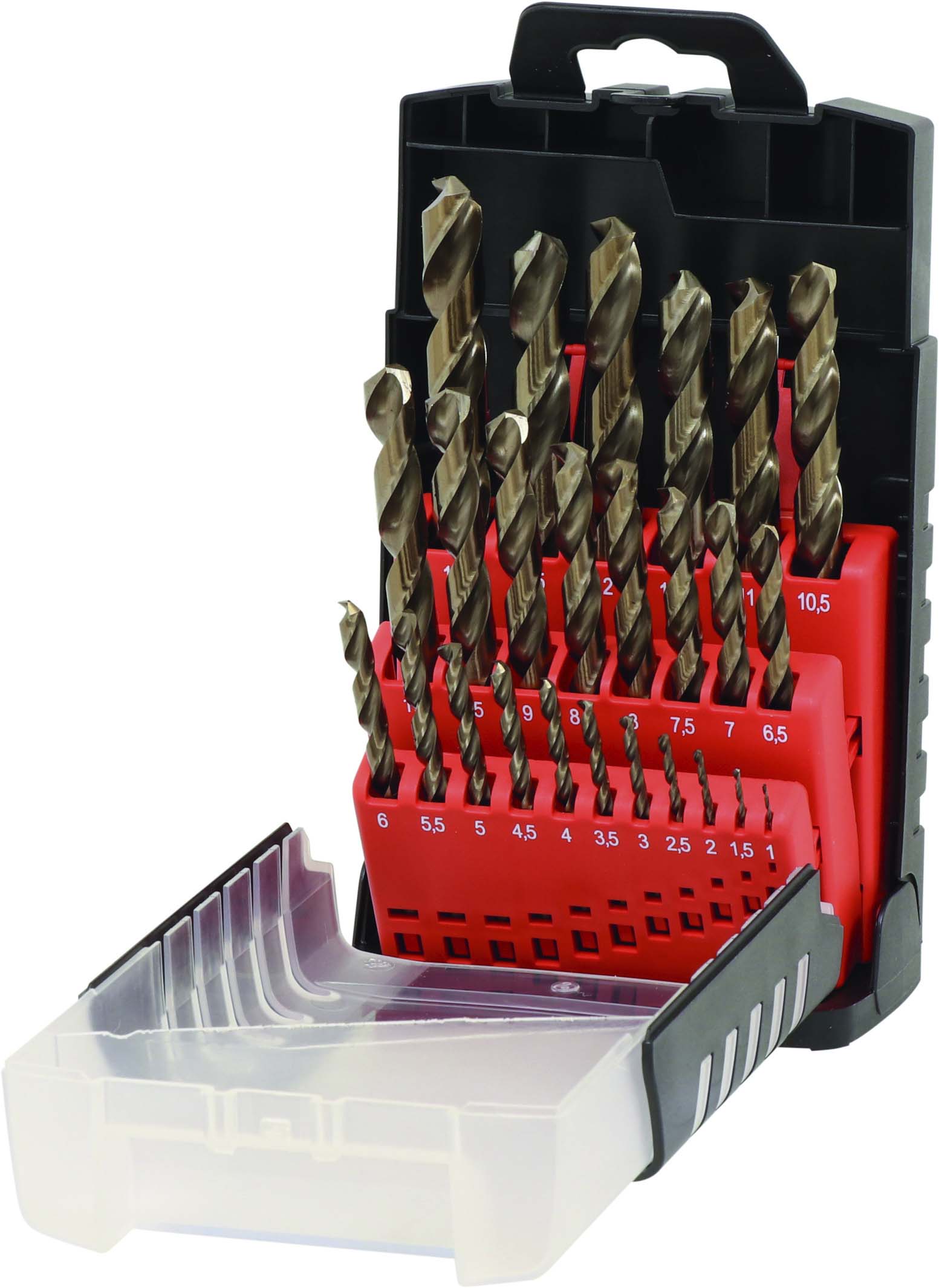 Coffret 25 forets métaux hss taillés meulés DRAKKAR TOOLS - 22225