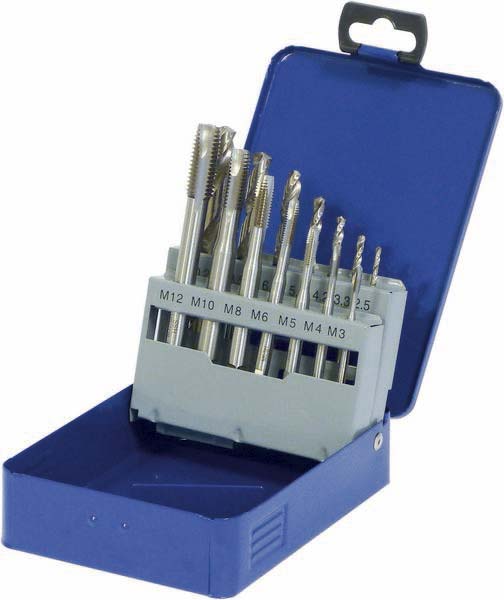 Coffret forets hss din 338/tarauds 14 pieces DRAKKAR EQUIPEMENT - 22231