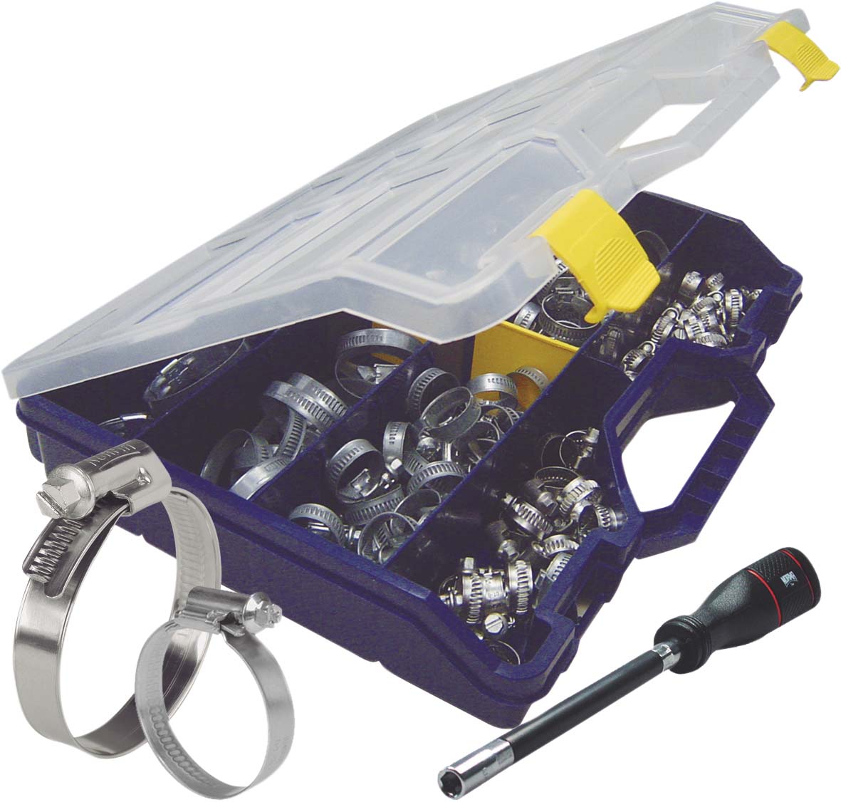 Coffret 70 colliers a cremaillere l7.5 et 9mm SERFLEX - 23730