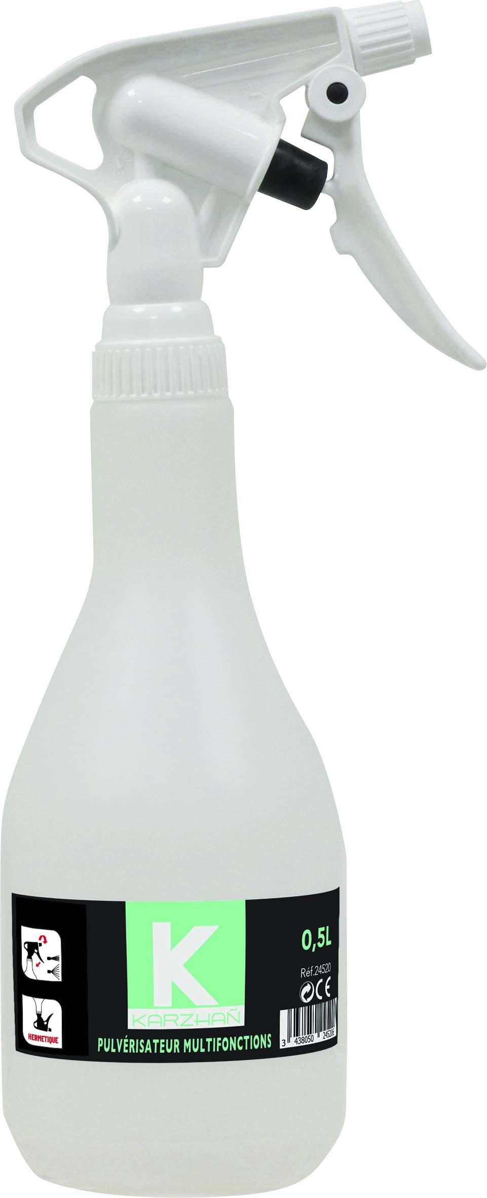 Pulvérisateur à gâchette 530ml translucide KARZHAN - 24520