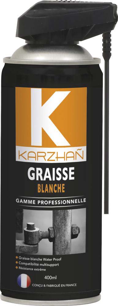 Aerosol 500ml graisse blanche KARZHAN - 24552