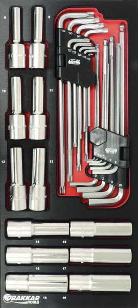 Servante 7 tiroirs 09217 + 4 tiroirs modules metal agri DRAKKAR TOOLS - 25056