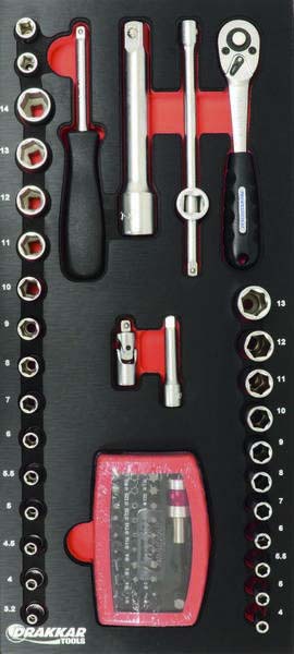 Servante 7 tiroirs 09217 + 4 tiroirs modules metal agri DRAKKAR TOOLS - 25056