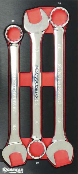 Servante d'atelier 7 tiroirs composée de 198 outils - modules finition métal DRAKKAR TOOLS - 25056