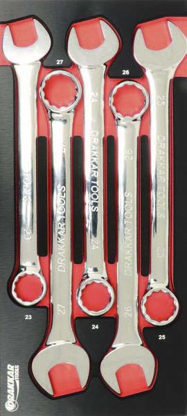 Servante 8 tiroirs rouge 09203 (6 tiroirs pleins +2 vides) module finition metal DRAKKAR TOOLS - 25088