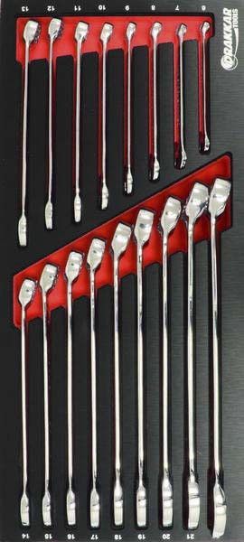 Servante 8 tiroirs rouge 09203 (6 tiroirs pleins +2 vides) module finition metal DRAKKAR TOOLS - 25088