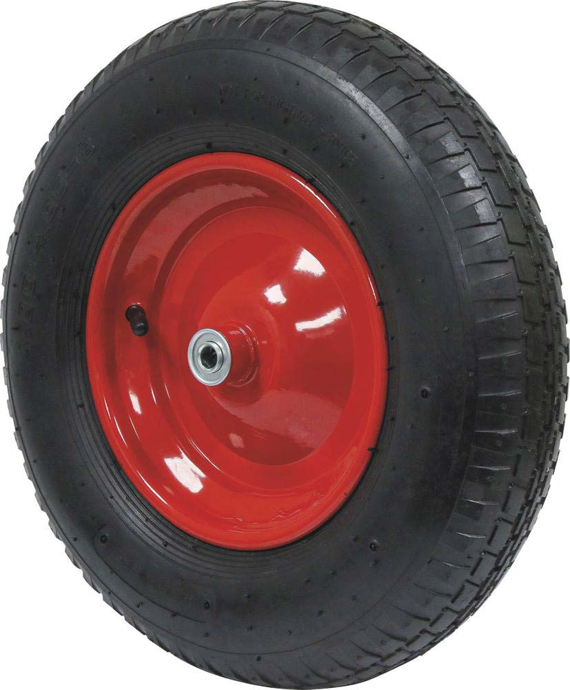 Roue gonflable 400x100mm alésage 12mm moyeu 98mm 150kg - pour brouette - 26317